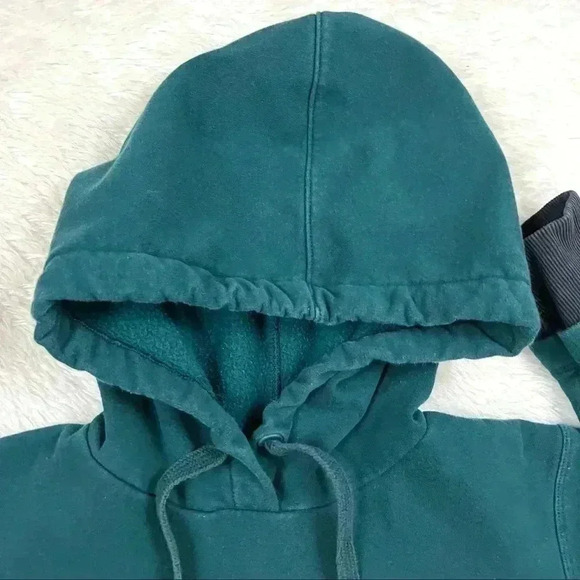 Under Armour Threadborne Green $ Black Pullover Hooded Sweatshirt Size XS - Picture 3 of 15